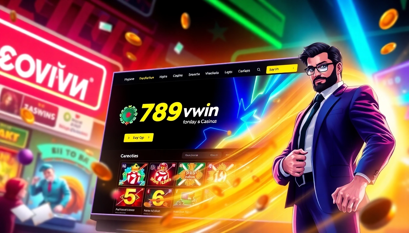 789win online casino platform with striking neon graphics and engaging game visuals for improved user engagement.