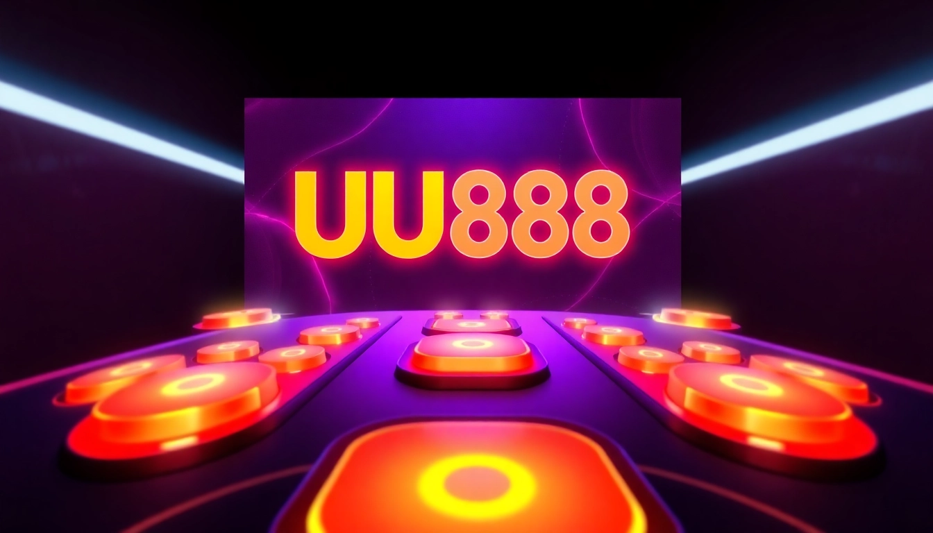 UU88 online casino platform showcasing vibrant graphics, secure login, and user-friendly interface for engaging gaming experience