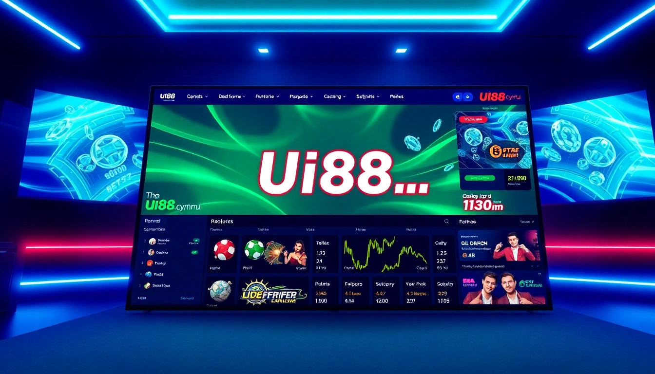 Engaging screenshot of the uu88.cymru betting platform highlighting user-friendly interface and modern design features.