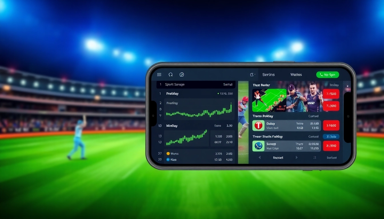 Cricbet99 logo displayed on a modern betting app screen with cricket match previews and betting