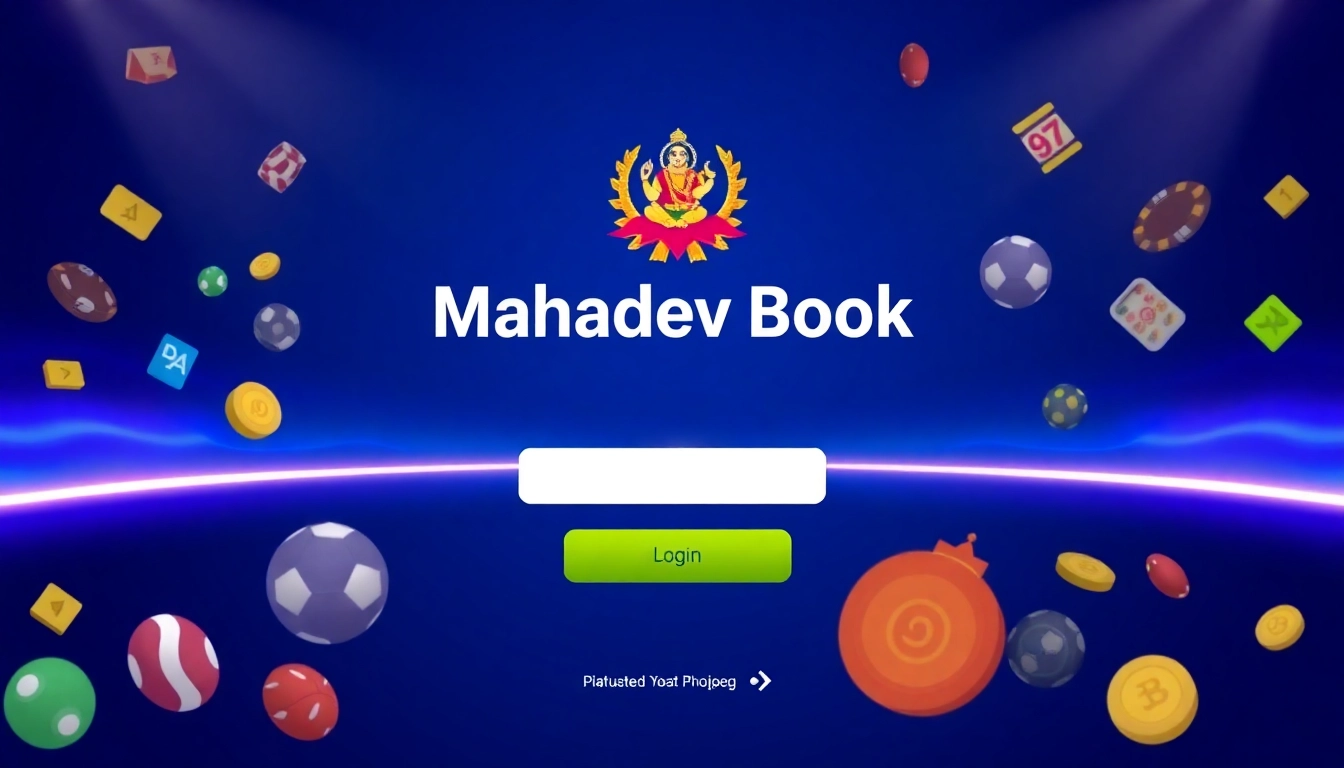 Mahadev book betting platform interface showcasing sports and casino options with security